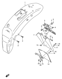 VS800 Заднее крыло