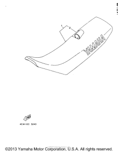 YZ250E Сиденье