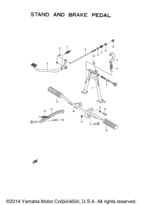 YGS1 Stand - brake pedal