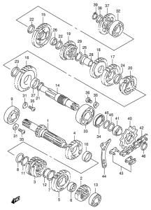 RM125 Трансмиссия
