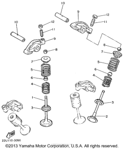 XV535MC Клапана