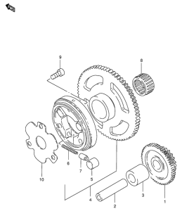 GS125 Муфта стартера