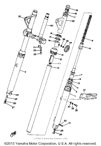 DT250A Передняя вилка