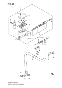 DL1000 Главный цилиндр сцепления