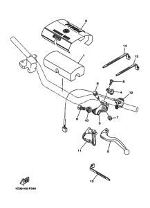 YZ250 YZ250W1 Interruptor  manillar&palanc