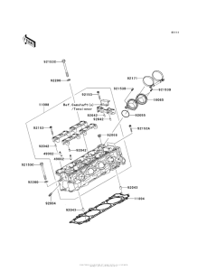 ZX1400 Головка цилиндров