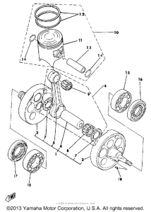 IT250H Коленвал,поршни