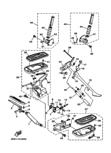 XVS1100A XVS11AP Support & repose pied