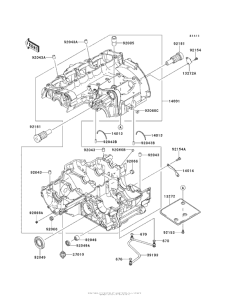ZR1000 Картер двигателя