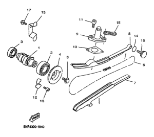 YP125D Camshaft. chain
