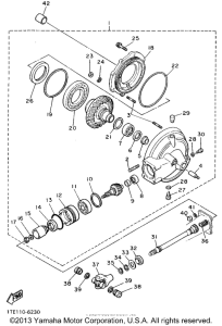 XV1100F Ведущий вал