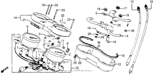 CB900 Спидометр + тахометр