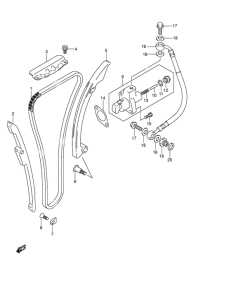 GSX1300R Держатель направляющей