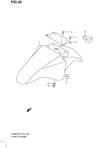 GS500 Переднее крыло