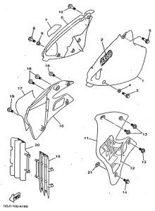 YZ250 Боковые обтекатели