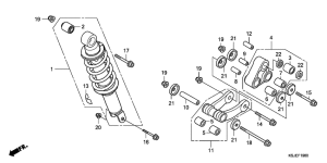 CRF100F Rear cushion
