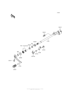 ZX1400 Механизм переключения передач
