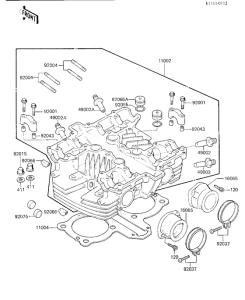 KZ250 Головка цилиндров
