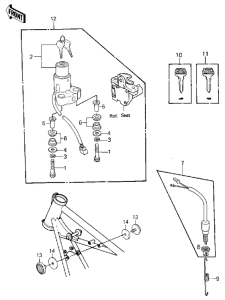 KZ250 Замок зажикания