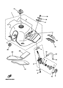 XT225 XT225M Tank fuel