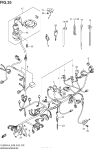 DL650 (ABS) Wiring Harness (Dl650Al4 E33)