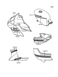EX400 Наклейки