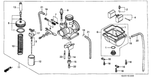 CR125R Carburetor assy