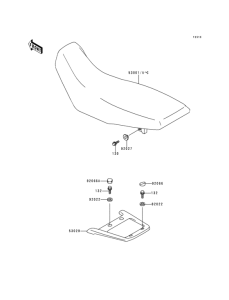 KL650 Сиденье