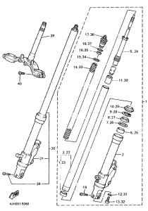FZR600R Передняя вилка