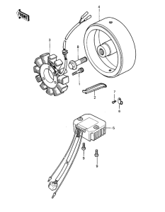 KZ1000 Generator / regulator