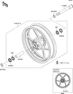 ZR750 Переднее колесо