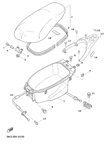 XC125FI Seat. carrier