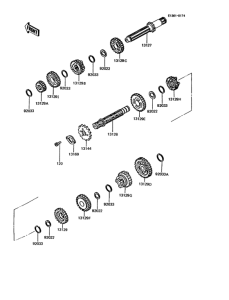 KMX125 Трансмиссия