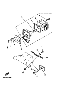 TW200E Taillight unit ass`y