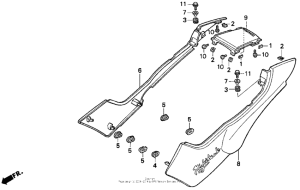 CB250 Боковые обтекатели