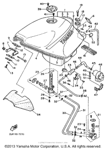 FZR750RT Топливный бак