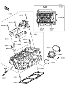 EX650 シリンダヘッド