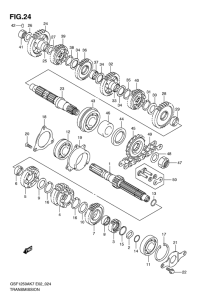 GSF1250S (ABS) Трансмиссия