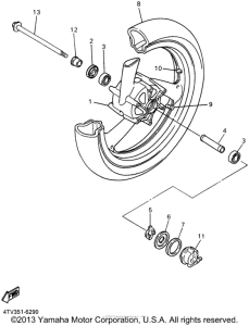 YZF600RP Переднее колесо