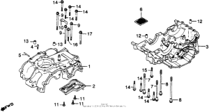 XR250R Картер двигателя