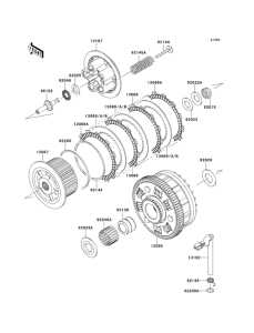 ZX1000 Сцепление