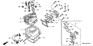 NSR75 Cylinder / cylinder head