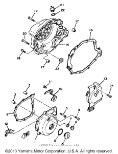 XT200K Боковые крышки
