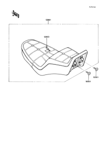 VN750 Сиденье