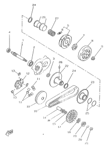 CW50RS Сцепление
