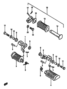 GS550 Подножки