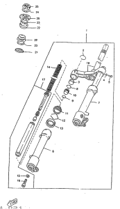 CW50RSP Передняя вилка