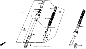 Z50R Передние аммортизаторы