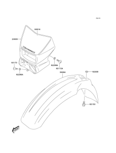  Крыло переднее