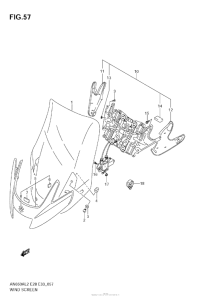 AN650 (ABS) Ветровое стекло